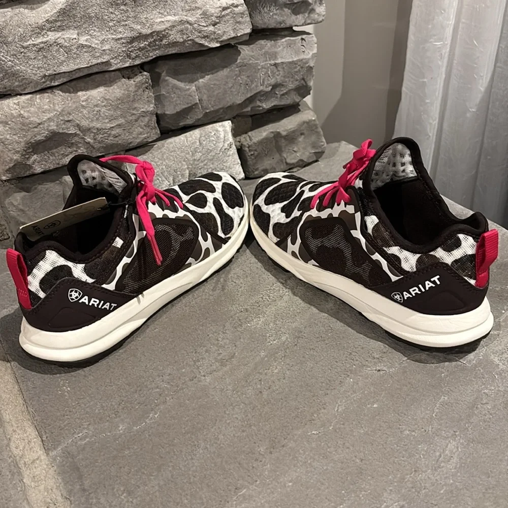 Ariat Fuse Cow Print Lightweight EVA midsole mesh & synthetic upper, rubber sole - Picture 5 of 9